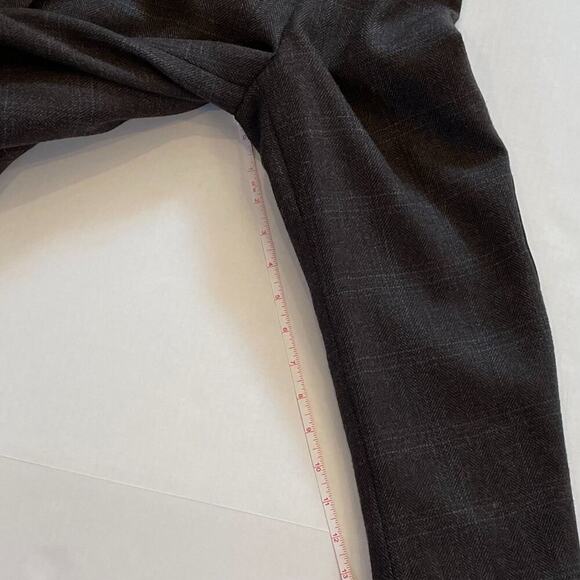 Ralph Lauren Wool Brown Windowpane 2 Button Double Vent Elbow Patch Blazer 42R - Picture 11 of 12